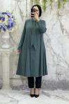 Fularlı tunik  Mint Yeşili