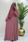 Mahra Abaya Pembe