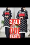 gucci triko tunik İKİ ADET siyah