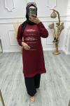 Yaprak Tunik Bordo